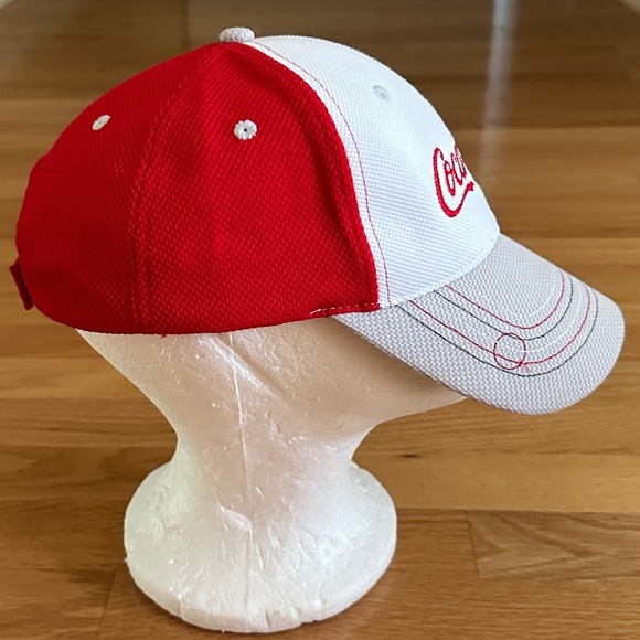 Coca-Cola Baseball Hat Cap Red White Gray - Picture 4 of 13